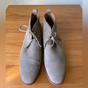 Vince Taupe Suede Chukka Boots